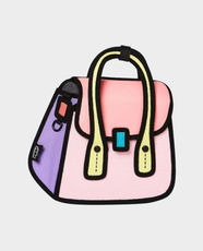 JumpFromPaper Owl Metal Chain Bag | Leather and Polyester | 2D Cartoon Style | Stylish and Lightweight | JFP-OS214 - Pink