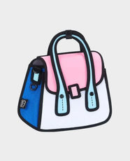 JumpFromPaper Owl Metal Chain Bag | Leather and Polyester | 2D Cartoon Style | Stylish and Lightweight | JFP-OS240 - Neon Pink
