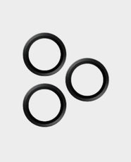 PanzerGlass Hoops Ceramic Lens Protector For iPhone 16 Pro/16 Pro Max | Scratch & Shock Resistant | Slim Individual Rings | Ceramic Protection - Black Titanium