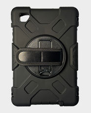 Rotation 360 Protection Rugged Tablet Case for Samsung Galaxy Tab A7 Lite | Integrated Kick Stand | Anti-Drop Defense | Dust Plug Design - Black