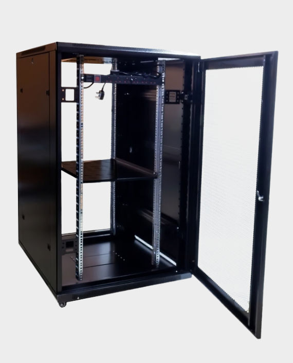 Buy Avalon 12U 600x800 Network Rack Cabinet Matte Black in Qatar ...