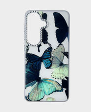 Fancy Back Case for Samsung Galaxy S26 - Blue Black Butterfly