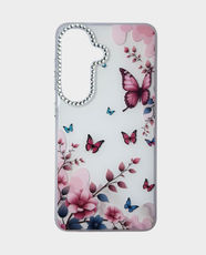 Fancy Back Case for Samsung Galaxy S26 - Pink Butterfly