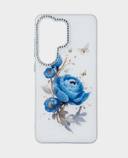 Fancy Back Case for Samsung Galaxy S26 Ultra - Blue Flower and Butterfly