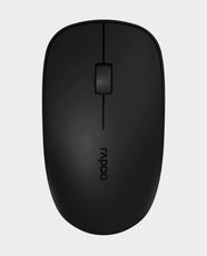 Rapoo M200 Silent Multi-Mode Wireless Optical Mouse | Bluetooth and Wireless 2.4 GHz | Upto 2400DPI Adjustable | 4 Buttons | 10G Acceleration | Upto 12 Months Battery Life | Compatible with iOS and WIndows - Black
