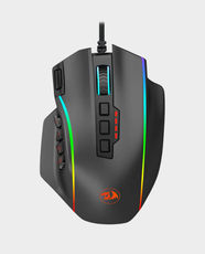 Redragon Perdition 4 Wired Gaming Mouse | 12400 DPI | 7 Mouse Buttons/12 MMO Programmable Side Buttons | RGB Lighting | M901K‑2 - Black