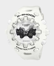 CASIO G-Shock Analog-digital Unisex Watch | 200m Water Resistant | Shock Resistant Construction | Resin Case and Strap | Dual LED Light | Stopwatch and Countdown Timer | 5 Alarms | GA-V01-7ADR - White