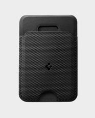 Spigen Slim Fold (MagFit) Magnetic Wallet Card Holder Stand | Holds Up to 1 Card | PU Leather Material | Easy-Access Cutouts - Black
