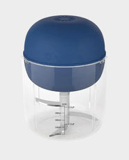 Nutricook Choppi Cordless Rechargeable Chopper | 1600 RPM Motor Speed | 500ml BPA-Free Tritan Bowl | 4000mAh Battery | Quad Stainless Steel Blades | CH600B-ME - Blue