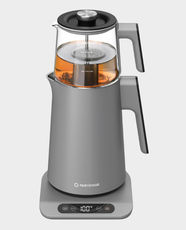 Nutricook 2-in-1 Kettle and Tea Maker | 1.7L Capacity | 1500W Power | Anti-Scald Double-Wall Insulation | Boil-Dry Protection | 360° Swivel Base | Auto Shut-Off | NC-KTM330G - Grey