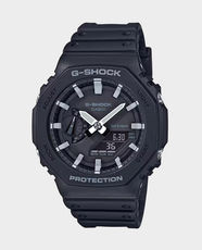 CASIO G-Shock Analog-Digital Watch | Carbon Core Guard Structure | 200m Water Resistance | World Time (31 Zones) | 1/100s Stopwatch | Countdown Timer | 5 Alarms | Double LED Light | GA-2100-1ADR - Black Dial