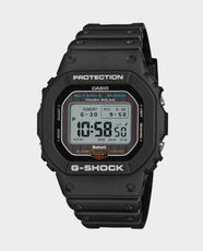 CASIO G-Shock Unisex Digital Watch | Tough Solar Power | Multi Band 6 Radio-Controlled Time | World Time (38 Time Zones) | 1/100s Stopwatch | Countdown Timer | Bluetooth Smartphone Link | GW-BX5600-1DR - Black