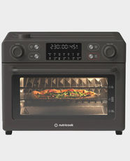 Nutricook Baker's Oven Air Fryer and Toaster Oven | 30L Capacity | 1700W Power | 6 Fan Speeds | 12 Smart Cooking Programs | Stainless Steel Interior | AFTO330K - Black