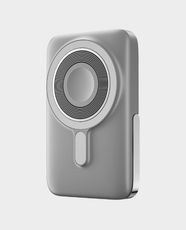 WiWU Elite 10000mAh Power Bank | 15W Magnetic Wireless Charging | PD 20W Fast Charge | Digital Battery Display | Supports Smartphone, Earbuds & Smartwatch | WI-P018 - Gray