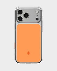 Spigen Ultra Hybrid MagFit T Case for Apple iPhone 17 Pro | MagSafe and Wireless Charging Compatible | PC + TPU Construction | Full Camera Protection | Anti-Yellowing DuraClear - Glossy Orange