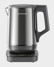 Nutricook Stainless Steel Electric Kettle with Digital Display | 1.7L Capacity | 1800W Power | U-Shape Design | Automatic Shut-Off | Boil Dry Protection | Heat-Resistant Handle | NC-USK600 - Grey