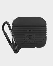 Pelican Protector Case for Apple AirPods Pro 3 | Military Grade Drop Protection | Detachable Carabiner Clip | Wireless Charging Compatible | IP67 Waterproof - Black