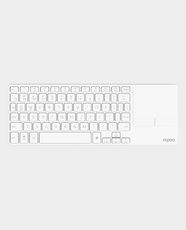 Rapoo E900T Multi Mode Wireless TouchPad Keyboard | 73 Scissor Keys | 6 Media Keys | Upto 13 Months Battery Life | Compatible with MacOS and WIndows | BT4.0/5.0 and 2.4Hz Tri-Mode Wireless Connectivity - White