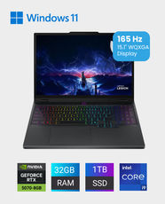 Lenovo Legion 5 15IRX10 Gaming Laptop | 15.1 Inch WQXGA OLED Display | Intel Core i9-14900HX | 32GB RAM | 1TB SSD | NVIDIA GeForce RTX 5070 8GB | Windows 11 Home | English Keyboard | 83LY00HTLK - Eclipse Black
