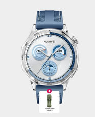 Huawei Watch GT 5 46MM With 1.43 Inch AMOLED Display / 14 Day Battery Life / 5 ATM Water-Resistant / Blue Woven Strap (Huawei Strap for GT 5) - Blue