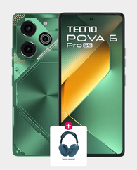 Tecno Pova 6 Pro 5G 12GB 256GB (Tecno Headset) - Comet Green
