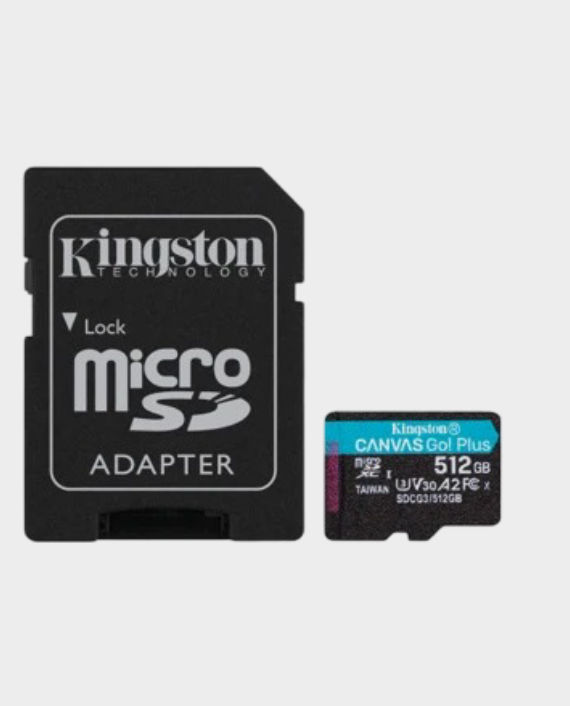 Buy 512GB Kingston Micro SD Canvas GO+ Memory Card in Qatar