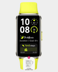 Huawei Band 10 | 1.47 inch AMOLED Display | Fluoroelastomer Strap | Bluetooth 5.0 | Upto 14 days Battery Life (Huawei Ceramic Mug) - Green
