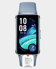 Huawei Band 10 | 1.47 inch AMOLED Display | Fluoroelastomer Strap | Bluetooth 5.0 | Upto 14 days Battery Life (Huawei Ceramic Mug) - Blue