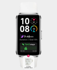 Huawei Band 10 | 1.47 inch AMOLED Display | Fluoroelastomer Strap | Bluetooth 5.0 | Upto 14 days Battery Life (Huawei Ceramic Mug) - White