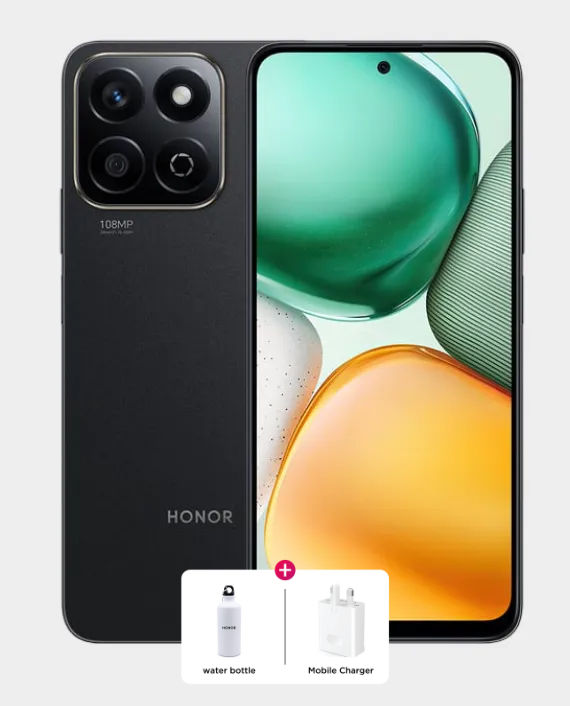 Honor X7c 8GB 256GB (Honor Adapter Max 35W + Honor Water Bottle) - Midnight Black