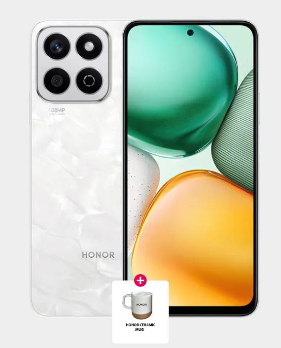Honor X7c 5G 8GB 256GB (Honor Ceramic Mug) - Moonlight White