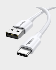 Ugreen USB-A 2.0 to USB-C 2m Nickel Plating Cable US287 - White