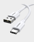 Ugreen USB-A 2.0 to USB-C 2m Nickel Plating Cable US287 - White