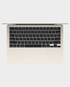 Apple Macbook Air 13 Inch Laptop / MW0Y3AB/A / M4 Chip (10-Core CPU, 8-Core GPU) / 16GB RAM /256GB SSD / 13.6 Inch Liquid Retina Display / English/Arabic Keyboard / macOS - Starlight