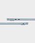 Apple Macbook Air 13 Inch Laptop / MC6V4AB/A / M4 Chip (10-Core CPU, 10-Core GPU) / 24GB RAM /512GB SSD / 13.6 Inch Liquid Retina Display / English/Arabic Keyboard / macOS - Sky Blue
