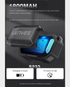 Lenyes S233 Magnetic Colourful Portable Speaker | 12W | IPX7 | Bluetooth 5.3 - Black