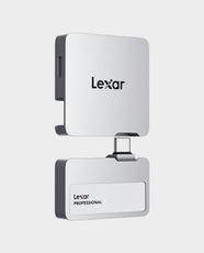 Lexar Professional Go Portable 1TB SSD with Hub | Up to 1050MB/s | USB 3.2 Gen 2 | LSL400S001T-RNSNG - Silver