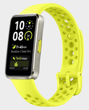 Huawei Band 10 | 1.47 inch AMOLED Display | Fluoroelastomer Strap | Bluetooth 5.0 | Upto 14 days Battery Life  - Green