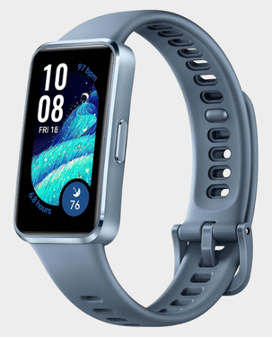 Huawei Band 10 | 1.47 inch AMOLED Display | Fluoroelastomer Strap | Bluetooth 5.0 | Upto 14 days Battery Life - Blue