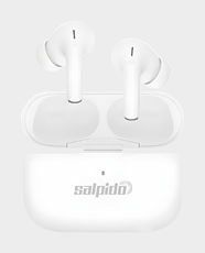 Salpido Earwaves S11 with Active Noise Cancellation True Wireless Earbuds | Touch Controls | Type-C Charging | Fast Charge Support | 300 mAh Case Battery | Bluetooth V5.3 - White