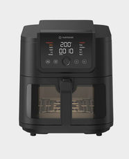 Nutricook Slim Air Fryer | XXL 8L Capacity | 1700W Power | Digital Display | Viewing Window | Internal Light | Clear Window | 10 Cooking Programs | NC-AF330 - Black