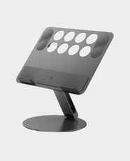 Spigen Adjustable Laptop Stand with Cable Organizer | 6 Adjustable Angles | Aluminum Body | Slip-resistant Silicone Pads | Heat-Dissipating Design - Space Gray