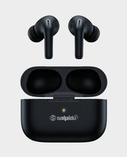 Salpido Earwaves S11 with Active Noise Cancellation True Wireless Earbuds | Touch Controls | Type-C Charging | Fast Charge Support | 300 mAh Case Battery | Bluetooth V5.3 - Black