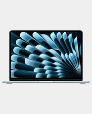 Apple MacBook Air 15 Inch | M5 Chip (10-Core CPU 10‑Core GPU) | 16GB RAM | 1TB SSD | English and Arabic Keyboard | MDVT4AB/A - Sky Blue
