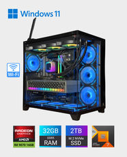 Pre-Built Gaming PC with AMD Ryzen 7 7800X3D | Sapphire NITRO+ Radeon RX 9070 16GB | Acer Predator Vesta II 32GB DDR5 6000MHz RGB | WD SN850X 2TB NVMe SSD | Deepcool PN850D 850W Gold PSU