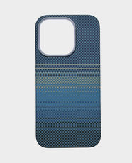 Knit Phone Back Case for Apple iPhone 15 Pro | MagSafe Compatible | BC30 - Blue