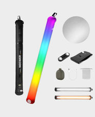 NEEWER Basics GC30C 30W RGB Handheld Inflatable LED Fill Light | 3000lux High Brightness | 2700K-6500K Color Temperature | 5000mAh Battery | Up to 70 Minutes Runtime | 17 Scene Effects - Black