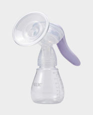 Farlin Free Direction Manual Breast Pump | 360° Swivel Handle | Soft Silicone Membrane | Lightweight | Easy to Use | BF-640B - White
