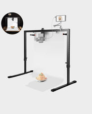 NEEWER ST100 Overhead Camera Mount Rig | 4.5Kg Load Capacity | Adjustable Height 24 - 39 | 12 Accessory Mounting Points | Suitable for Cooking and Unboxing - Black