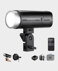 NEEWER Q200 200Ws 2.4G Outdoor Studio Flash | Color Temperature 5600K (±100K) | 3200mAh Battery Capacity | Lithium Battery | 3 Hours Charging Time | 9 Levels Flash Power Range | 328ft Wireless Range - Black